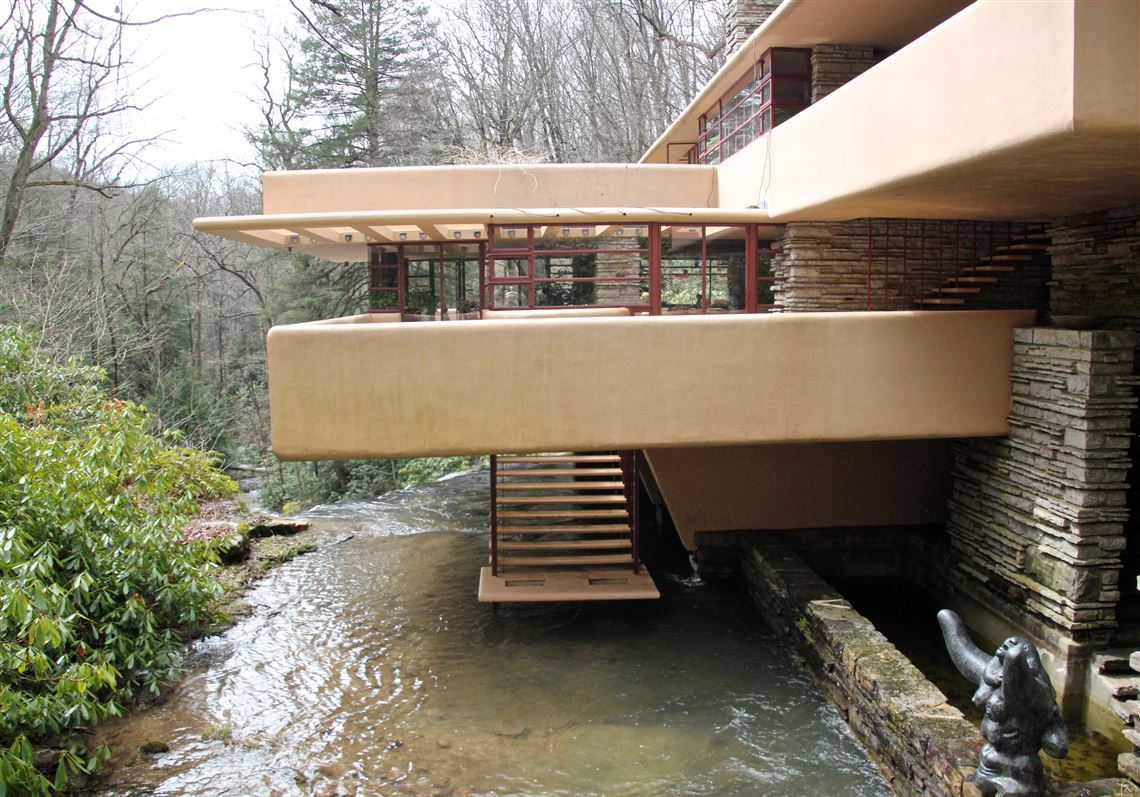 'Mother and Child' statue saved by chain at Fallingwater | Pittsburgh ...