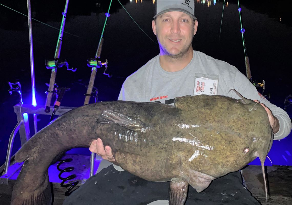 Flathead catfish hunter claims a trophy