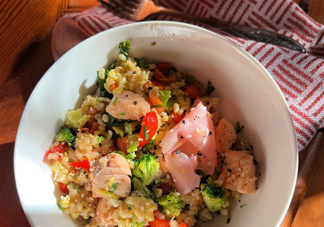 Gretchen's table: Hooked on salmon, fried rice and veggies | Pittsburgh