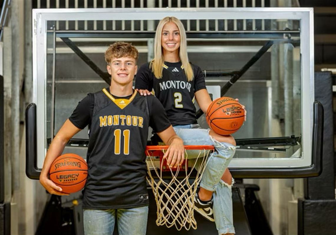 Montour's Wolfe twins look alike as 1,000-point scorers in basketball ...