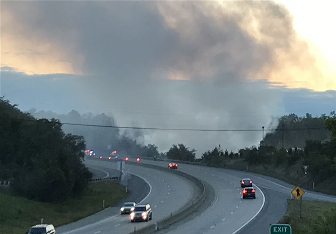 Mulch fire, accidents in North Fayette cause rushhour delays