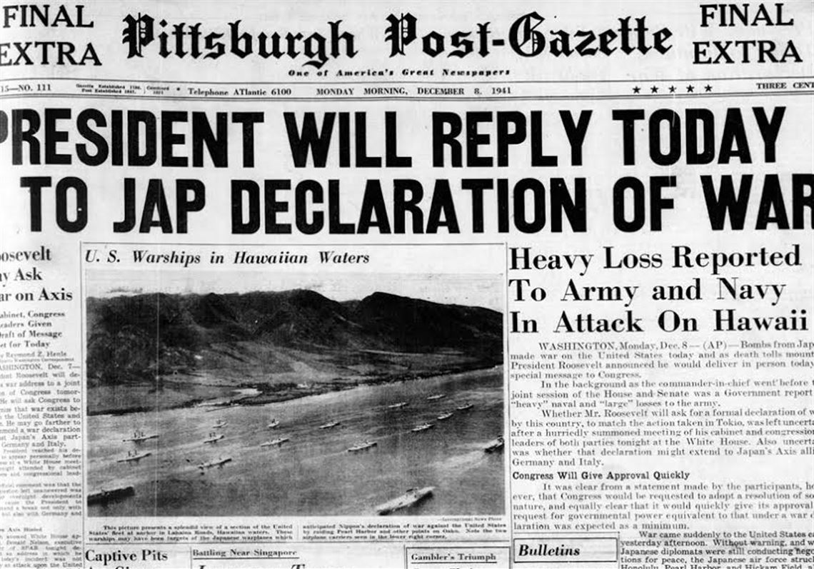 WAR IS OVER Pittsburgh Post Gazette 15 August 1945 - ™