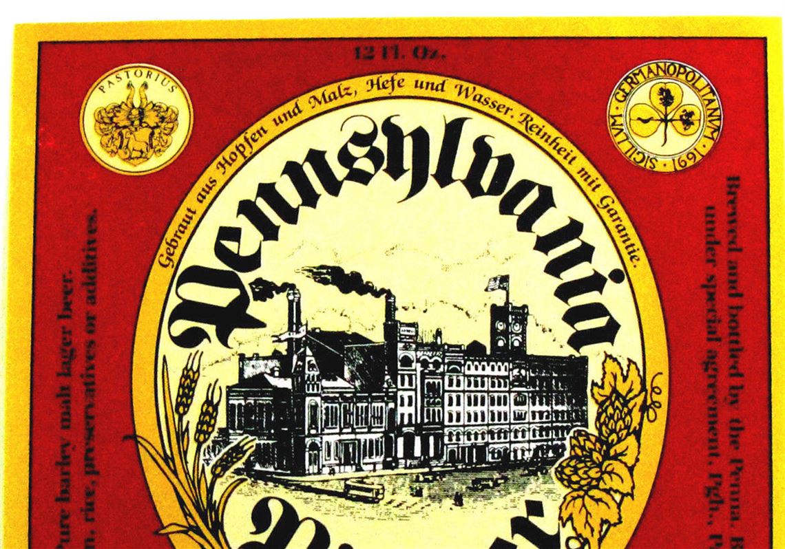 Vintage Pittsburgh Brewing Company Iron City Pilsener Beer Label PA