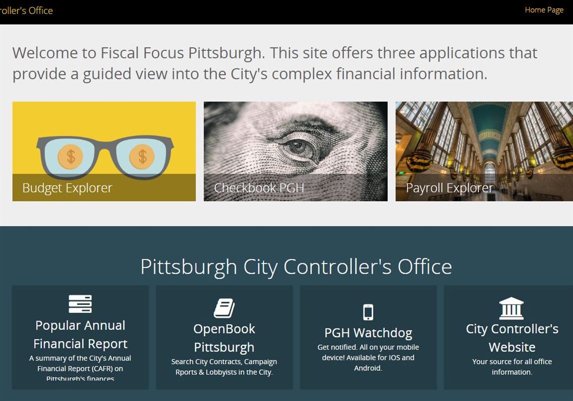Pittsburgh controller launches comprehensive city spending website
