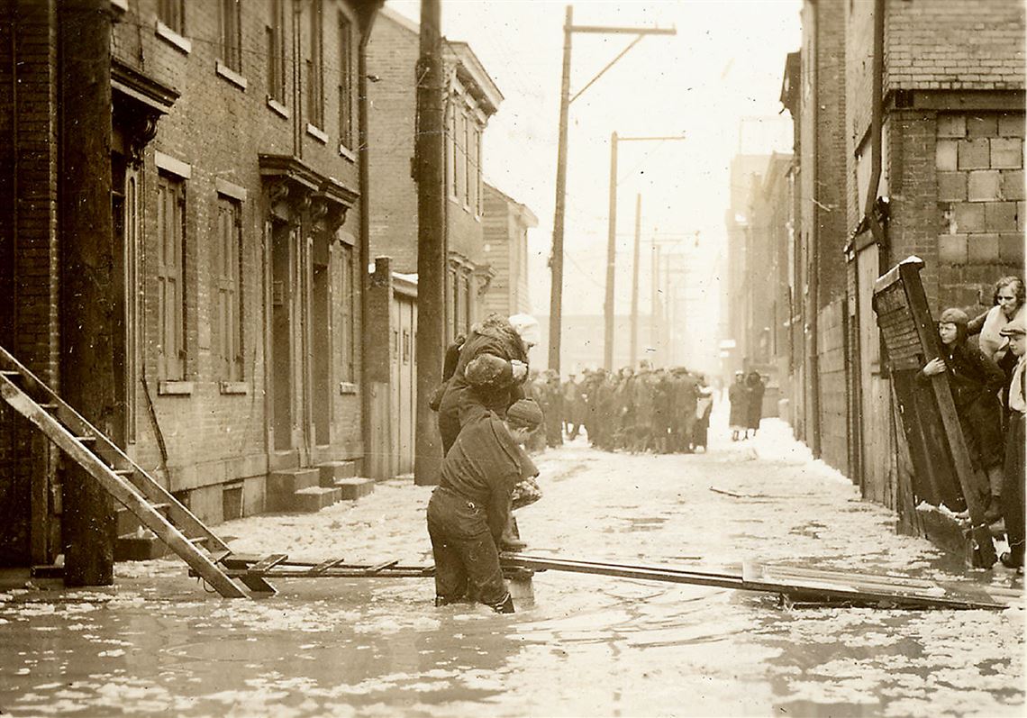 The 1936 St. Patrick’s Day Flood is featured in the #Pixburgh exhibit at the Heinz History Center.