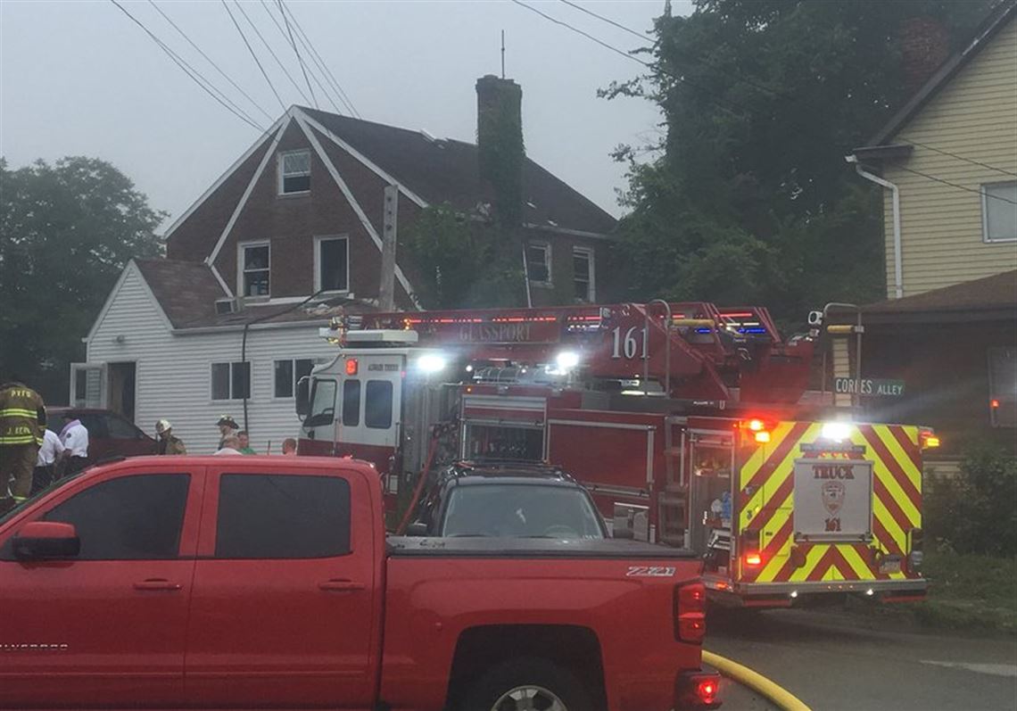 A mother and her son were pulled from their home when after a fire ignited inside in Port Vue early Thursday.