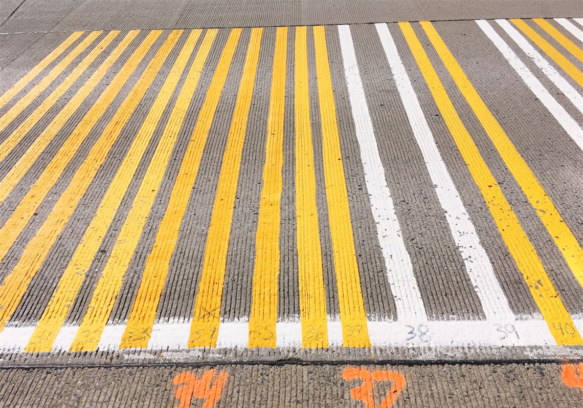 PPG samples of different road markings required in different states. 