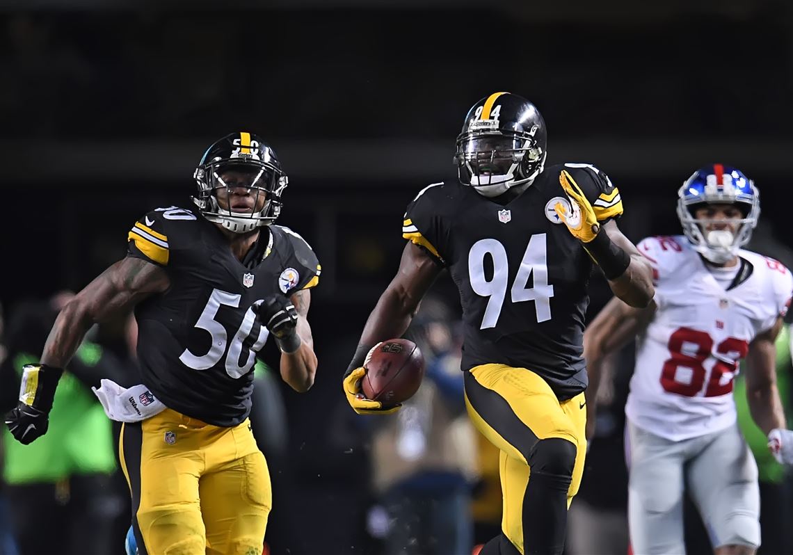 Pittsburgh Steelers linebacker Lawrence Timmons (94) tackles