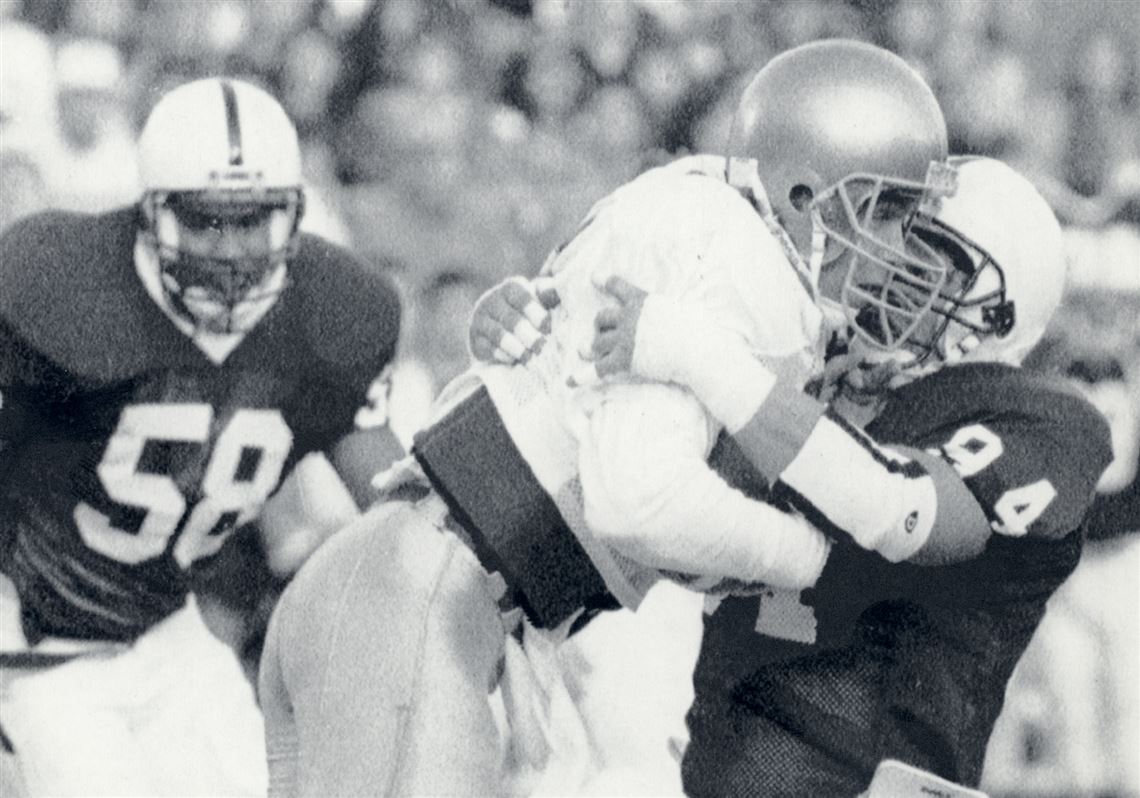 Eric Ravotti (94) at Penn State in 1991.