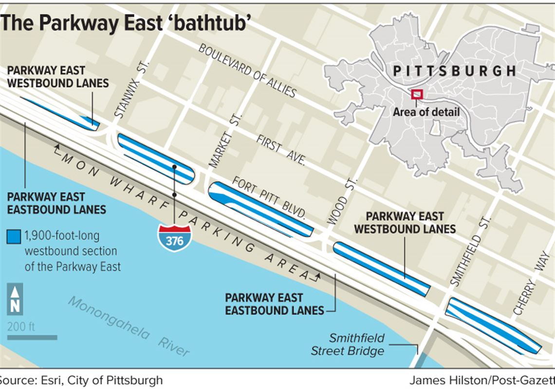 PennDOT reopens Parkway East 'Bathtub' | Pittsburgh Post-Gazette