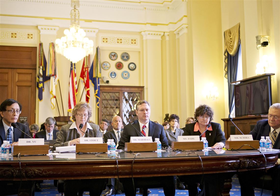 In this Feb. 5, 2013, photo, the House Subcommittee on Oversight & Investigations holds a hearing in Washington on analyzing the Veterans Affairs Department actions to prevent Legionnaires Disease in Pittsburgh after a recent outbreak at the Pittsburgh V.A. Medical Center.