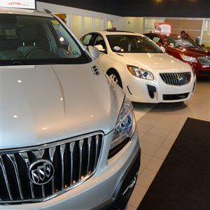 The interior of the #1 Cochran Buick/GMC showroom in Robinson. The Pittsburgh-area automotive dealership is preparing to expand into the Strip District next year.