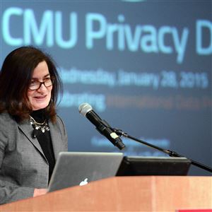 FTC Commissioner Julie Brill speaks at Carnegie Mellon  University.