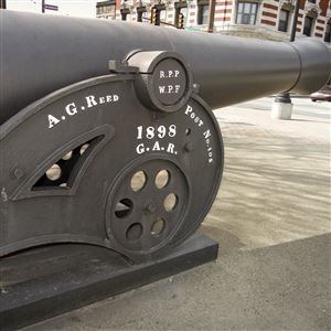 A Civil War-era cannon in downtown Butler is inscribed with the name of Alfred G. Reed, a Union soldier from Butler County who died in the Battle for Fredericksburg. Butler's Grand Army of the Republic Post 105 was named for him.