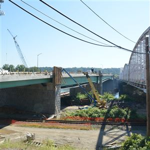 The new Hulton Bridge crossing the Allegheny River between Harmar and Oakmont will open Oct. 20, officials announced.