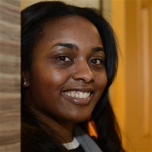 Amber Stradford, creator of Endorsevent, at her East Liberty AlphaLab office.