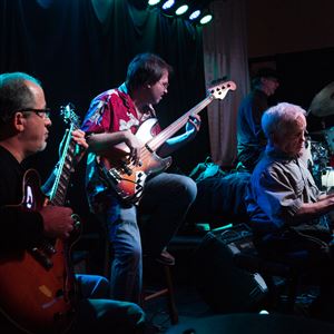 Guitarist Ken Karsh, bassist Mark Perna and keyboardist Keith Stebler at James Street Gastropub on the North Side in 2017. The venue closed last year.