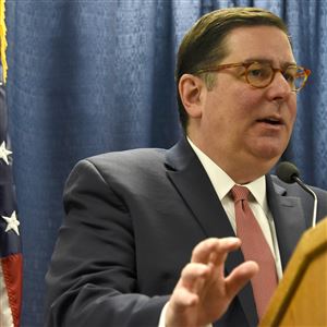Pittsburgh Mayor Bill Peduto during a press conference Thursday.
