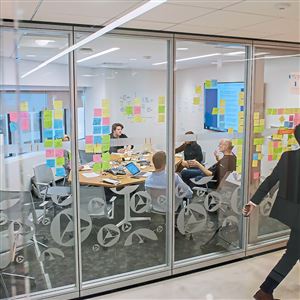 Staff members from MAYA Design and consulting firm brainstorm on the proposal for Amazon headquarter on Friday at 2 PNC Building. Pittsburgh is primed to join dozens of cities across the country in competing for a second Amazon headquarter. The proposal submission is due to Amazon on October 19.
