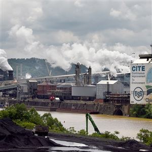 U.S. Steel's Clairton Coke Works plant is seen along the Monongahela River in June.