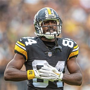 Pittsburgh Steelers #84 Antonio Brown Grey Lights Out Jersey