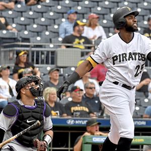 Brault homers, pitches into 7th as Pirates sweep Rockies 6-2