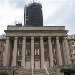 The Old Main administration on Penn State's University Park campus in State College, Pa., in 2019.