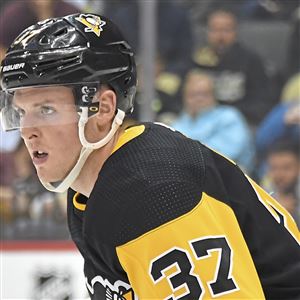 Sam Lafferty Pittsburgh Penguins Adidas Authentic Home NHL Hockey Jers