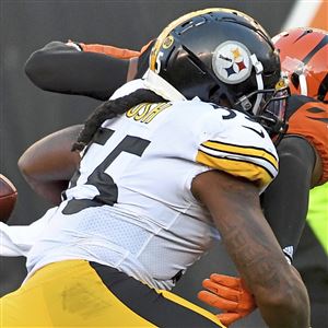 Browns fans hit a Mason Rudolph piñata before the game - Los