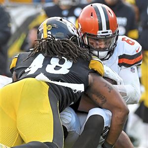 Chase Claypool announces the Pittsburgh Steelers 52th pick during the 2022  NFL Draft on Friday, April 29, 2022, in Las Vegas. (AP Photo/Doug Benc  Stock Photo - Alamy