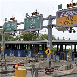 The toll plaza in Monroeville.