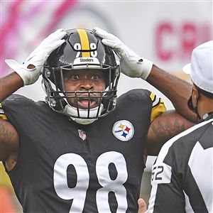 Pittsburgh Steelers defensive tackle Henry Mondeaux (99) works during the  team's NFL mini-camp football practice in Pittsburgh, Tuesday, June 15,  2021. (AP Photo/Gene J. Puskar Stock Photo - Alamy