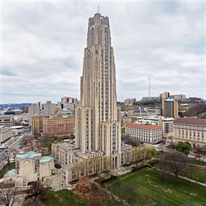 The Cathedral of Learning on the campus of the University of Pittsburgh in 2020.