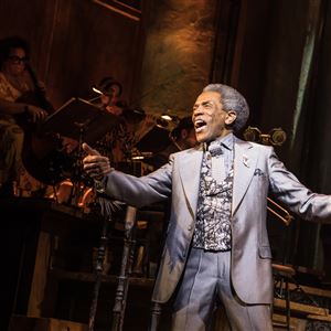Andre De Shields in his Tony Award-winning role as Hermes in 