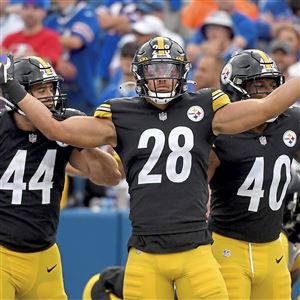 Pittsburgh Steelers' Miles Killebrew (28) in action before a pre