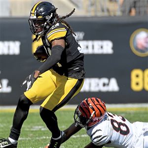 Steelers' Cameron Heyward celebrates his brother's TD while wearing their  father's jersey