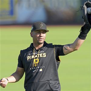 Josh VanMeter used as Pirates' emergency catcher