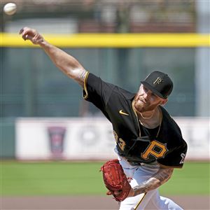 Pirates catcher Michael Perez back wearing the clothes of a big-league  player