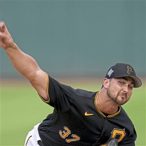 This is a 2021 photo of Cole Tucker of the Pittsburgh Pirates baseball  team. This image reflects the Pittsburgh Pirates active roster as of  Tuesday, Feb. 23, 2021 when this image was