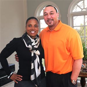 Latasha and Charlie Batch.