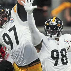 Tampa Bay Buccaneers linebacker Markees Watts (58) runs toward the ball  carrier during an NFL preseason football game against the Pittsburgh  Steelers, Friday, Aug. 11, 2023, in Tampa, Fla. (AP Photo/Peter Joneleit