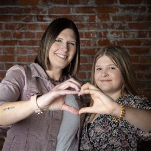 Mother and daughter Melanie and Kylee Berry of Baldwin attend a variety of programs at Cancer Bridges, which provides programs and support for those touched by cancer. Melanie, 46, was diagnosed with breast cancer in 2020, when Kylee was just 6.