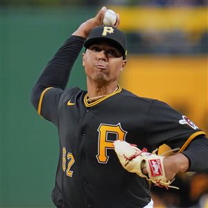 Pittsburgh, United States. 05th Oct, 2022. Pittsburgh Pirates relief  pitcher Johan Oviedo (62) throws in the third inning against the St. Louis  Cardinals at PNC Park on Wednesday October, 5 2022 in