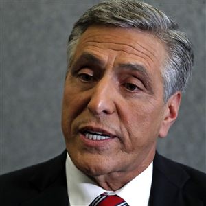 Former congressman Lou Barletta brought his campaign for the GOP nomination for governor to Pittsburgh on Wednesday. 