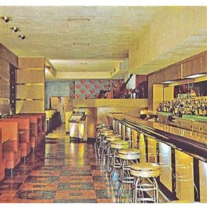 This 1953 postcard shows the interior of Crawford Grill No. 2 on Wylie Avenue in Pittsburgh's Hill District.