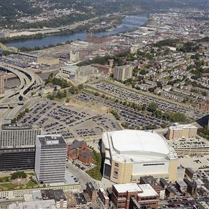 Mayor Bill Peduto says he would like the Penguins to begin work on the site of the former Civic Arena.