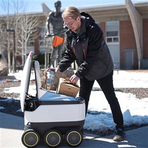 Starship robot at Purdue University 