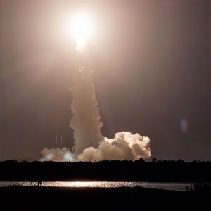 United Launch Alliance’s Vulcan rocket with Astrobotic Technology's Peregrine lander onboard is launched from Cape Canaveral Space Force Station in Florida, Monday, Jan 8, 2024.