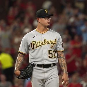 This is a 2021 photo of Jason Delay of the Pittsburgh Pirates baseball  team. This image reflects the Pittsburgh Pirates active roster as of  Tuesday, Feb. 23, 2021 when this image was