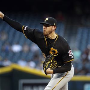 Pirates starting pitcher Joe Musgrove delivers a pitch Tuesday, May 14, 2019, against the Diamondbacks in Phoenix.